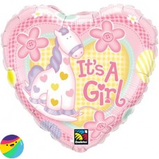 Folija balon - It's a Girl srček